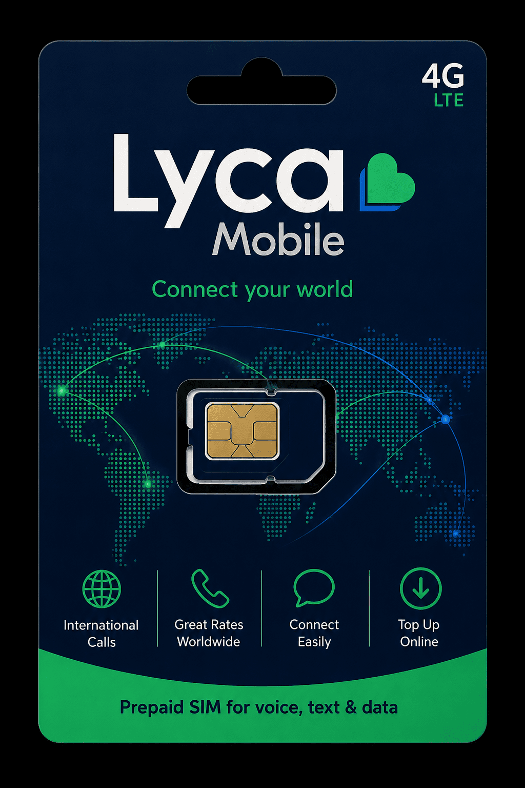 Karta SIM LycaMobile zarejestrowana